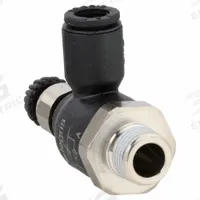 LEGRIS Compact Flow Control: Elbow Fitting, Screw, 6 mm Valve Body Size, 6 mm Tube, Meter Out (MPN 7065 06 10). Key specifications — attr947203: Technical Polymer; attr947205: LEGRIS.