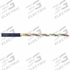 CHAINFLEX Data Cable: 26 AWG, 4 Conductors, Order by the Foot, TPR Jacket, 300 V (MPN CF298-01-04). Key specifications — attr1141193: Twisted Pair; attr1141160: 3 x OD; attr1141165: 4 x OD; attr1141168: No; attr1141174: 4 x OD; attr1141159: UV/Sunlight Resistant; attr1141182: VDMA 24568 with Plantocut 8 S-MB by DEA; attr1141189: Data Cable.