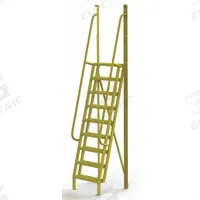 TRI-ARC Configurable Platform Ladder: 11 ft Overall Ht, 30 in Overall Wd, 20 in Overall Dp, Steel (MPN UCL7509242). Key specifications — Material: Steel; Color: Yellow; Brand: TRI-ARC.