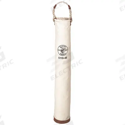 KLEIN TOOLS Bucket Bag: 48 in H, Off-White, Canvas, 0 Pockets - Canvas Bucket Bags