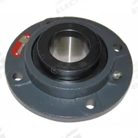SEALMASTER 4 Bolt Flange Bearing: Tapered Roller, 3 1/2 in Bore, Cast Iron, Set Screws, 10 1/4 in Lg (MPN RFP 308). Key specifications — Bore Type: Cylindrical; Brand: SEALMASTER; Lubricant Material: NLGI #2 Equivalent; Mounting Bolt Size: 3/8 in; System of Measurement: Inch.