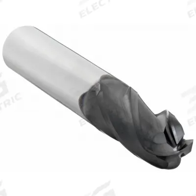 OSG Ball End Mill: Carbide, TiAlN Coated, 4 Flute, 4.5 mm Mill Dia, 14 mm LOC - General Purpose Carbide Ball End Mills
