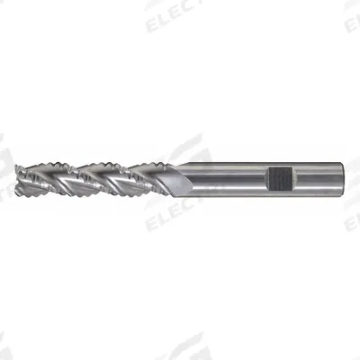 CLEVELAND Roughing End Mill: Carbide, 3 Flute, Coarse Pitch, 3/4" Mill Dia, 1" LOC - Square Carbide Roughing End Mills for Nonferrous Materials