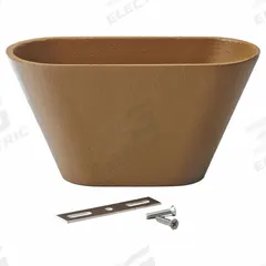 JAY R. SMITH MFG. CO Sanitary Drain: 6 in Overall Wd, 4 1/2 in Overall Ht, Cast Iron, Duco Coated (MPN 3591). Key specifications — Material: Cast Iron; Connection Type: Screw; Brand: JAY R. SMITH MFG. CO; Color: Yellow.