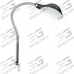 APPROVED VENDOR Task Light: LED, DC Adapter, Gooseneck, 37 in Arm Reach, 530 lm Max Brightness (MPN 33HP82). Key specifications — Lighting Technology: LED; Brand: APPROVED VENDOR; Bulb Wattage: 7.7 W; Color: Black; Electrical Connection Type: DC Adapter; Operating Voltage: 100 to 240V AC.