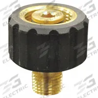 APPROVED VENDOR Quick-Connect Coupler: 3/8 in (M)NPT, 22mm x 1.5 (F) Quick Connect (MPN 1MDL3)