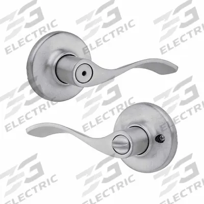 KWIKSET Door Lever Lockset: Privacy Lever Locksets, Chrome