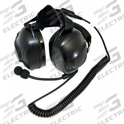 MOTOROLA Headset: Behind-the-Neck Earmuff, 24 dB NRR, Wired for XPR3000, XPR3000e - Behind-the-Neck Headsets for Communication
