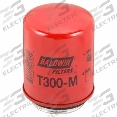 BALDWIN FILTERS Oil Filter: T300M, 2 3/4"-4 Thread Size, 4 7/8 in Overall Ht - Spin-On Oil Filters with Male Head