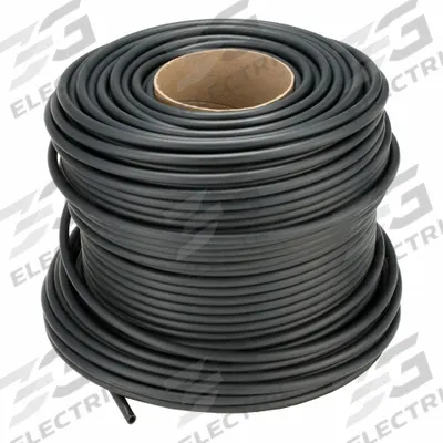 PARKER Tubing: Polyethylene, Black, 3/8 in Outside Dia, 1/4 in Inside Dia - Flame-Retardant Polyethylene Tubing