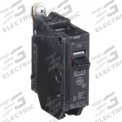 GE Miniature Circuit Breaker: THHQB, 30 A, 120/240V AC, Single Phase, 22kA at 120/240V AC, 1 Poles (MPN THHQB1130). Key specifications — attr195972: 30 A; attr195973: 120/240V AC; attr195974: Single; attr195975: 22kA at 120/240V AC; attr195976: Bus Connections of Load Centers.