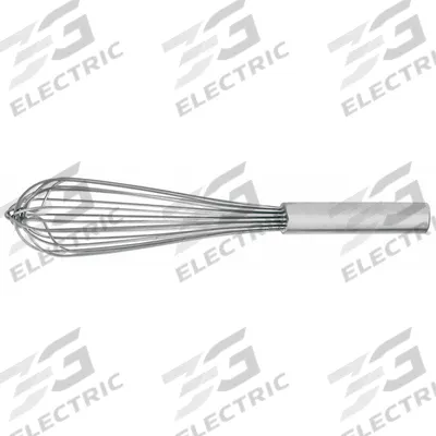 CRESTWARE Whip: 14 in Overall Lg, Stainless Steel Handle, Silver Handle - Whisks