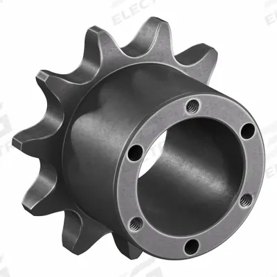 TRITAN Bushed Roller Chain Sprocket: For 80 Chain, 11 Teeth, 4.494 in Pitch Dia - Size 80 Bushed-Bore Roller Chain Sprockets