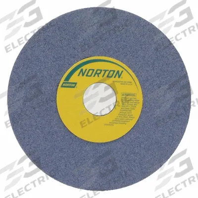 NORTON Straight Grinding Wheel: Type 1, 7" x 1/2" x 1 1/4" - Grinding Wheels for Moderate-to-Heavy Grinding of Tool Steels