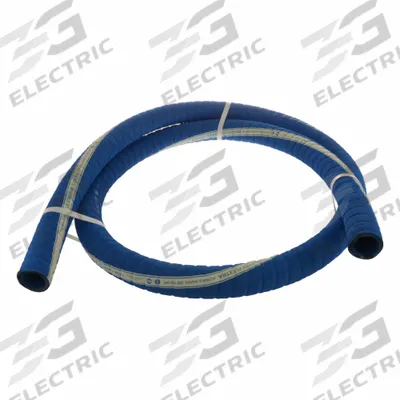 CONTINENTAL Suction and Discharge Hose: 1 in Hose Inside Dia., 200 psi, Blue - Polyethylene Bulk Potable Water Suction & Discharge Hoses with Corrugated EPDM Cover and Double Helix Wire Reinforcement