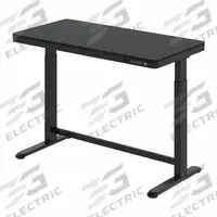 FLEXISPOT Adjustable Standing Desk: Black, Particle Board, 48 in Overall Wd, 24 in Overall Dp, Steel (MPN EW8B). Key specifications — attr989930: Black; attr989931: Steel; attr989903: FLEXISPOT; attr989934: Premium Keypad with Setting Memory; attr989914: Black; attr989916: Particle Board.
