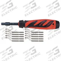 SHAVIV Deburring Tool Set: E100S Blade, Mango II Handle (MPN 155-00182). Key specifications — Brand: SHAVIV; Features: Telescopic Blade Holder; Blade Trade Number: E100S; Holder Trade Letter: E.