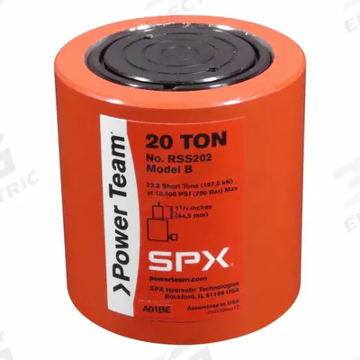 POWER TEAM Standard Hydraulic Rams: Single Acting, 20 ton Nominal Capacity - General Purpose Rams