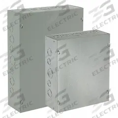 HOFFMAN Enclosure: Steel, 36 in x 36 in x 8 in, NEMA 1, Solid Cover, Screw On, Painted (MPN ASE36X36X8NK). Key specifications — Brand: HOFFMAN; Closure Method: Screws; Knockouts: Not Included.