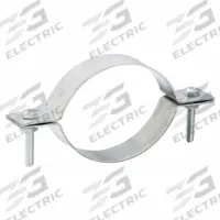 Duct Hanger: 4 in Duct, Steel, 6 in Lg, 4 in Wd (MPN 8010004255). Key specifications — Includes: (2) Piece Hanger; Brand: NORDFAB; Base Material: Steel; For Duct Shape: Round.