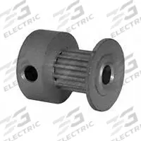 DAYTON Timing Pulley: Modified Curvilinear, Fixed, For GT Timing Belt Section, For 6 mm Belt Wd (MPN 12-2P06-6CA1). Key specifications — Brand: DAYTON; Finish: Clear Anodized; For Belt Series: Powerhouse®.