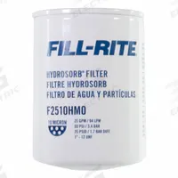FILL-RITE Fuel Filter: Water, Repl Filter, Water, 10 micron Filter Rating, 25 gpm Max. Flow Rate (MPN F2510HM0). Key specifications — Compatible Grainger Part Number: 38NH82; Brand: FILL-RITE; Body Material: Steel; Filter Material: Hydroglass; Compatible Manufacturer Model Number: 1200KTG9075.