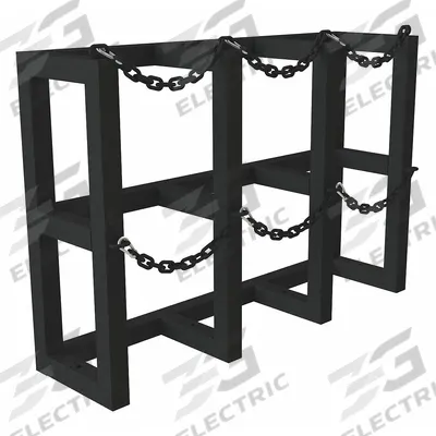DURHAM MFG Gas Cylinder Rack: Vertical, 44 in x 12 in x 30 in - Vertical Gas Cylinder Racks