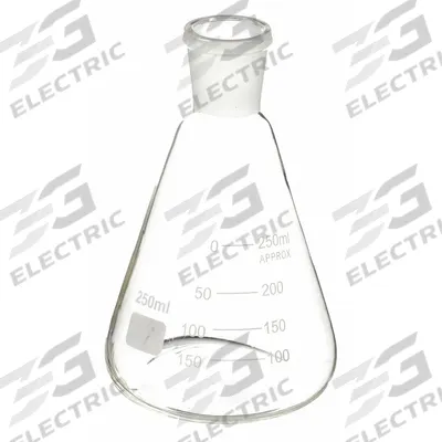 APPROVED VENDOR Erlenmeyer Flask: 250 mL, Colorless, Conical - Glass Erlenmeyer Flasks