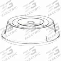 CARLISLE Plate Cover: 10 5/8 in Dia, Clear, Polycarbonate, Clear (MPN 198907). Key specifications — Brand: CARLISLE; NSF Certified: No.