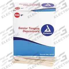 FIRST AID ONLY Tongue Depressors: Non-Sterile, Wood, 6 in Lg, 5/8 in Wd, 500 PK (MPN 25-900). Key specifications — Brand: FIRST AID ONLY; Material: Wood.