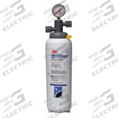 3M Water Filtration System: 3 micron, 3.3 gpm, 35,000 gal, 17 5/8 in Overall Ht, 5 in Overall Dia (MPN BEV165). Key specifications — Connection Type: NPT; Filter Media: Activated Carbon; Reduces: Chlorine Taste; Brand: 3M.