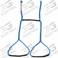 ALL GEAR Transformer Rope Sling: Polyester, 3/8 in Rope Dia, 24 in to 4 1/8 ft, Blue (MPN AGTS38-24-50B). Key specifications — Brand: ALL GEAR; Sling Adjustability: Adjustable.