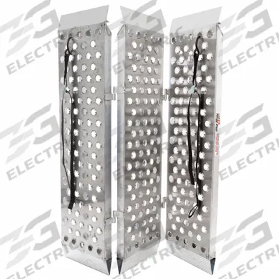 BLACK WIDOW Automotive Loading Ramp: 1.5 ton Load Capacity, Tri-Folding, Aluminum - Vehicle Loading Ramps