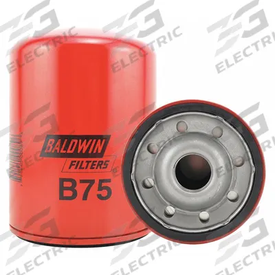 BALDWIN FILTERS Oil Filter: B75, LF3328, 1 1/8"-16 Thread Size, 5 7/8 in Overall Ht, Oil - Spin-On Oil Filters