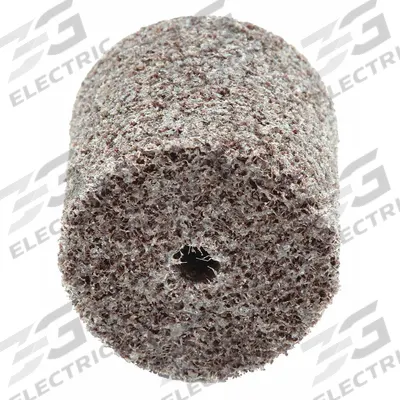 SCOTCH-BRITE Unitized Wheel: 1 in Dia x 1 in W, 3/16 in Arbor Hole, Aluminum Oxide, Medium - Deburring Wheels for Carbon Steel & Soft Metals