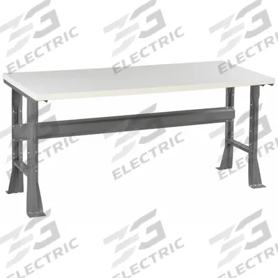TENNSCO Workbench: Fixed Ht, Laminate, 72 in x 30 in, 4,000 lb Overall Load Capacity - Open-Base Workstations