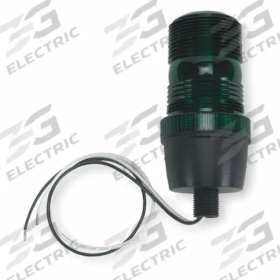 APPROVED VENDOR Warning Light: Green, Strobe Tube, 1/2 in MNPT, 120V AC, 2 3/4 in Overall Dia - Wired Strobe Lights
