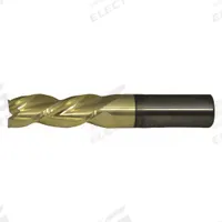 CLEVELAND Square End Mill: Carbide, ZrN Coated, 3 Flute, 1" Mill Dia, 3-1/2" LOC, 6" OAL (MPN C72371)