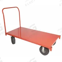 APPROVED VENDOR Platform Truck: 2,500 lb, 60 in L x 30 in W x 13 3/4 in H Deck, Solid, 13 ga Deck (MPN 3BE84). Key specifications — Side Panel Type: No Side Panels; Brand: APPROVED VENDOR; Color: Red; Caster/Wheel Configuration: (2) Swivel.