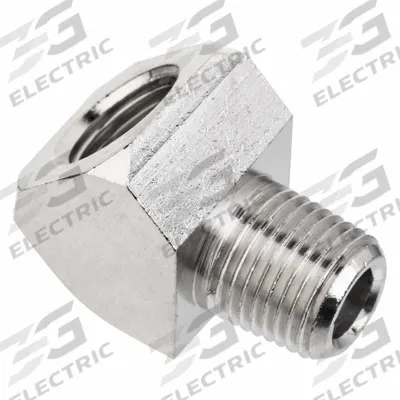 APPROVED VENDOR Metal Pipe Elbow: 45° Elbow, 1/2 in x 1/2 in, Class 1000, 1,000 psi - Nickel-Plated Threaded High-Pressure Pipe Fittings