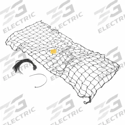 VESTIL Nylon Pallet Rack Netting: 123 in x 48 in, Nylon