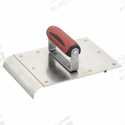 MARSHALLTOWN Edger and Groover: Stainless Steel, 8 in Blade Lg, 6 in Blade Wd - Handheld Edgers
