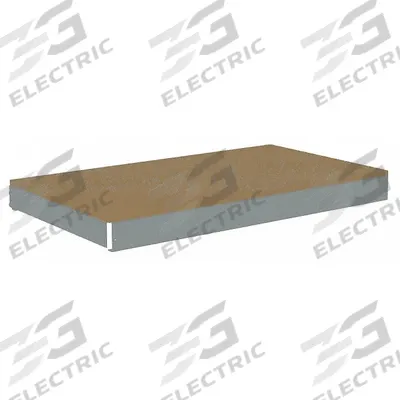 TENNSCO Shelf: 42 in x 18 in, 2,500 lb Load Capacity, Particleboard, Gray - Particleboard Decking Shelf Kits for Boltless Shelving