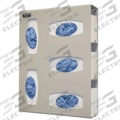 BOWMAN DISPENSERS Glove Dispenser: ABS, 15 3/4 in Overall Wd, 20 1/4 in Overall Ht - General Purpose Wall-Mount Boxed Glove Dispensers