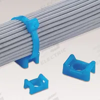 PANDUIT Low Profile Cable Tie Mount: 0.32 in Slot Wd, 0.09 in Slot Ht, Aqua, 0.61 in Wd, 100 PK (MPN TM3S8-C76). Key specifications — For Use With: Light-Heavy and Standard Cable Ties; Color: Aqua; Screw Mount Hole Size: #8; Brand: PANDUIT.