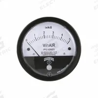 WINTERS Differential Pressure Gauge: Single-Side, 1/8 in NPTF Female, PFD, 4 in Dial, Aluminum, IP67 (MPN PFD40015). Key specifications — Sensor Type: Diaphragm; Series: PFD; Housing Material: Aluminum; Certificate of Calibration: Included.
