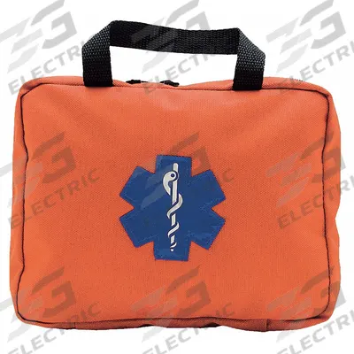 EMI Mini Bag: 8 in L x 2 in W x 4 in D, Cordura, Orange, 0-10 in/21-30 in, 0-10 in/30+ in - Medical Briefcase-Style Bags