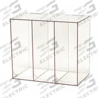 All Purpose Dispenser: Table/Wall, 15 3/4 in x 9 1/2 in x 14 in, PETG, Clear (MPN 3UZG7). Key specifications — Dispensing Method: Hinged Top; Mounting Location: Table; Material: PETG; Dispenser Capacity: 168 Hairnets; Products Dispensed: Shoe Covers (Bulk); Dispenser Layout: 3 Compartments; Dispenser Style: Stack; Brand: CONDOR.