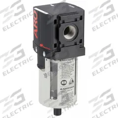 ARO Compressed Air Filter: Particulate, 3/8 in NPT, 5 micron, 107 cfm, 150 psi Max Op Pressure, 1500 (MPN F35231-400). Key specifications — attr110055: 1500; attr110008: ARO.