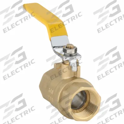 USA INDUSTRIALS Manual Two-Way Ball Valve: 1 in, Brass, Straight, FBSPT x FBSPT - Brass Ball Valves